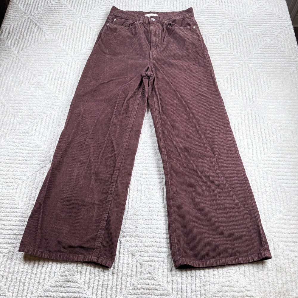 BDG Corduroy High & Wide Leg Pants Women's 27 Brown Boho Retro Skater Grunge